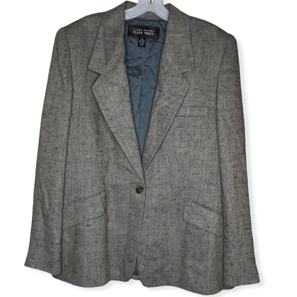 Vintage Linda Allard‎ Ellen Tracy Silk Blend Blazer